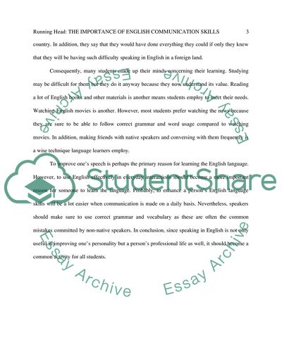 The Importance of English Communication Skills