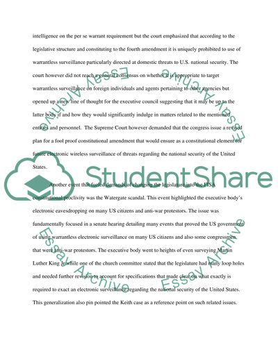 Foreign Intelligence Surveillance Act (F.I.S.A.) court