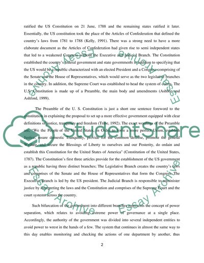 U.S. Government and Politics: Constitution