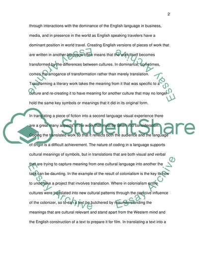 The Effects of the English Language