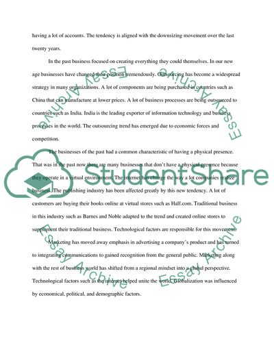 Change in Marketing in the Corporate World