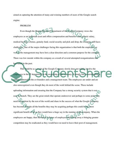 Impact of Business Idea on a Business - Case of Google