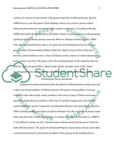 The Connection Between Mental Illness and Crime