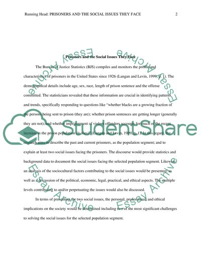 Prisoners and the Social Issues They Face