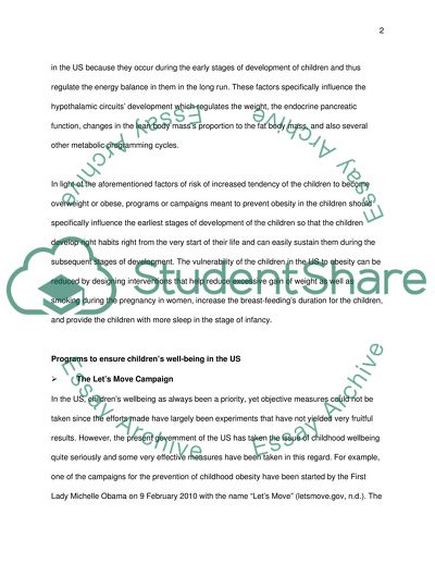 The Question of the Priority of the Well Being and Health of Children in Western Society