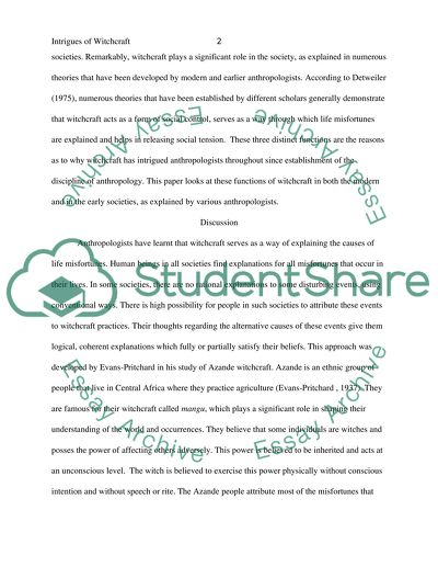 Why does witchcraft continue to intrigue successive generations of Anthropologists