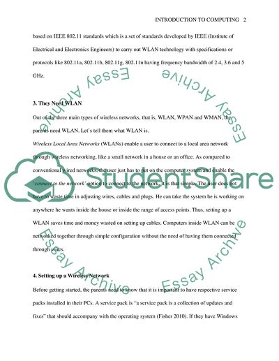 Introduction to Computing Coursework Example | Topics and Well Written ...