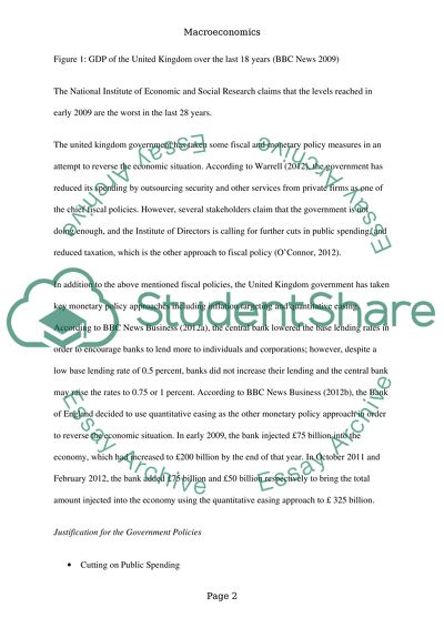 The UK Governments Current Macro-Economic Policies