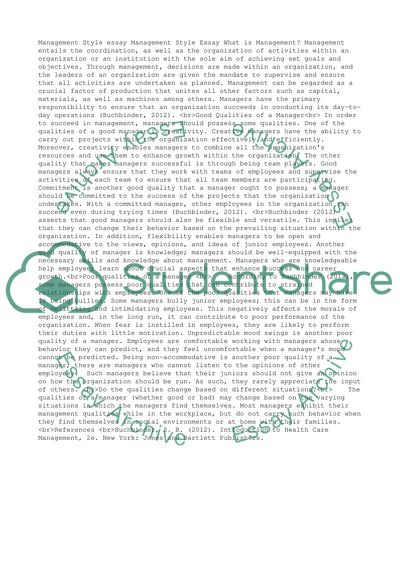 Good and Poor Qualities of a Manager