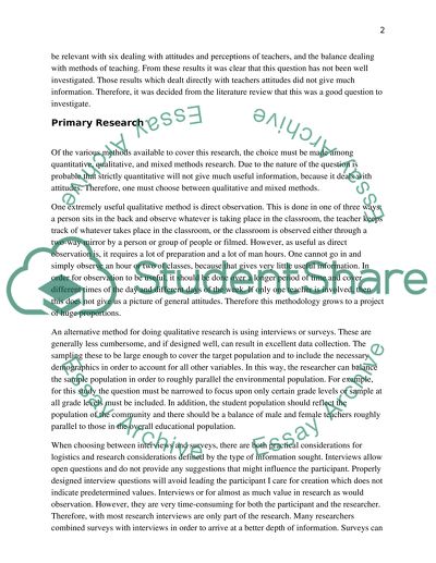 Teachers Attitudes towards Autistic Children