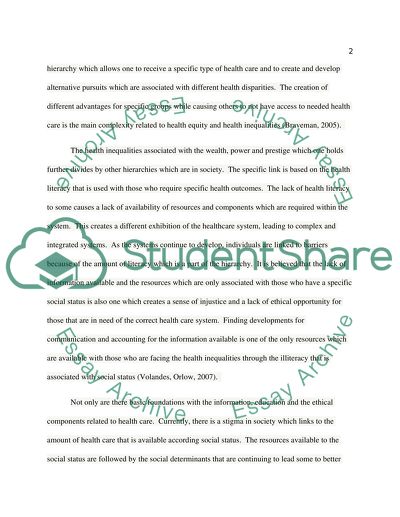 The Concepts of Health Behavior and Social Society