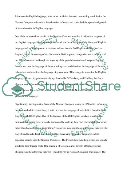 Change and Development in the English