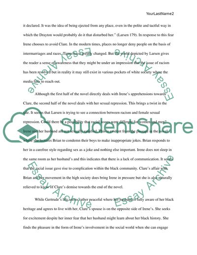 Analysis of Passing by Nella Larsen