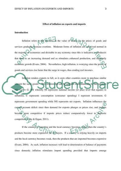 Effect of Inflation on Exports and Imports