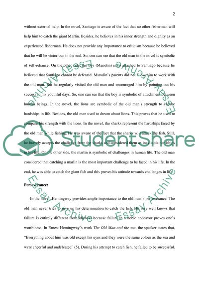 Religious Symbolism, and Perseverance in The Old Man and The Sea