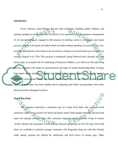 Pitch Letter Technique