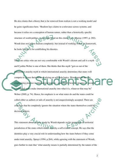Third Person Essay Examples Alexander Wendt And Anarchy Custom Essay Writing Online also Essay On Russian Revolution Alexander Wendt And Anarchy Essay Example Topics And Well Written Good Ideas For Compare And Contrast Essays