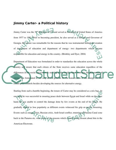 The Reason Why Jimmy Carter Was So Unpopular with the US Electorate