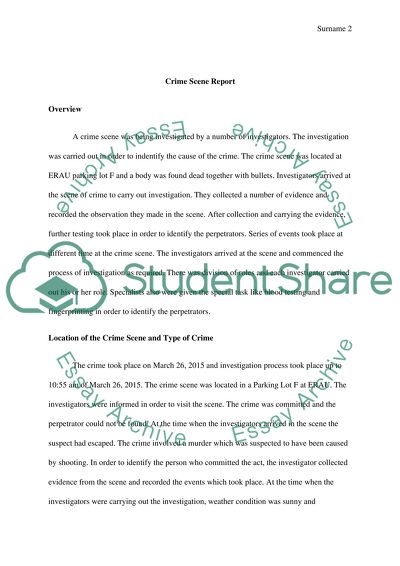 Location of the Crime Scene and Type of Crime