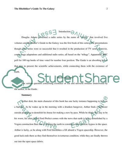 The Hitchhikers Guide to the Galaxy