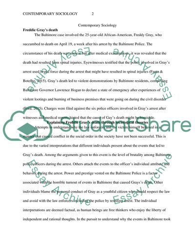 Contemporary Sociology: Applying Theories