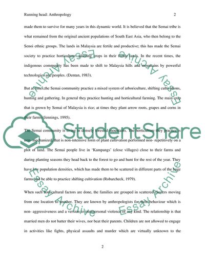 The Semai of Malaysia