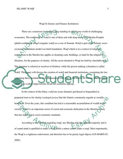 Implications for Growth of Awqaf Institutions