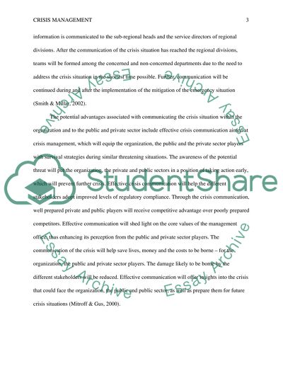 Communication in Crisis Management