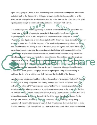 Marketing in the Movie Valentines Day