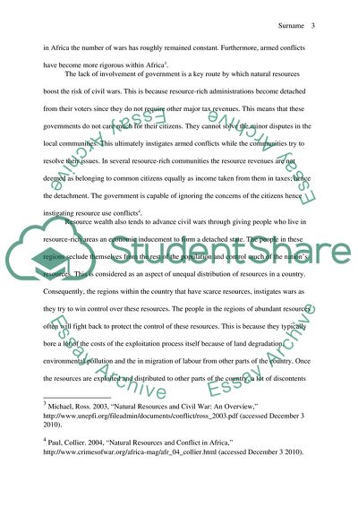 How important are natural resources in causing civil wars