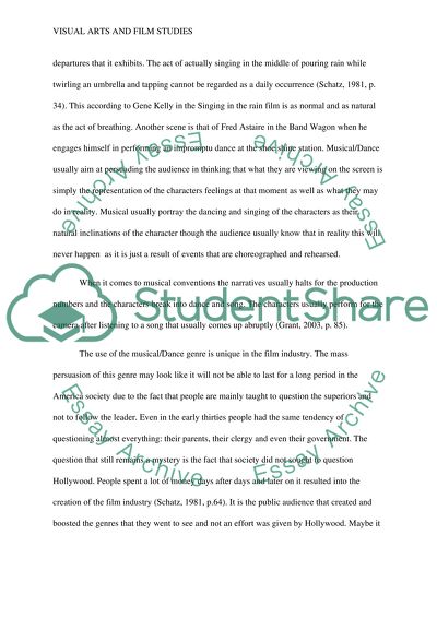 The Iconography, Conventions and Audience Expectations