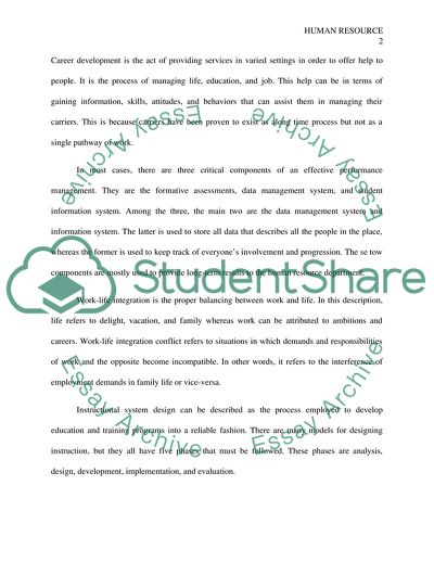 Principles of Human Resource Development