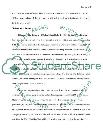 The 5 Ws Associated with the Evolution of U.S. Offshore Drilling
