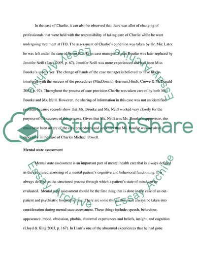 Coroners Reporting on the Mental Care Continuity and Assessment