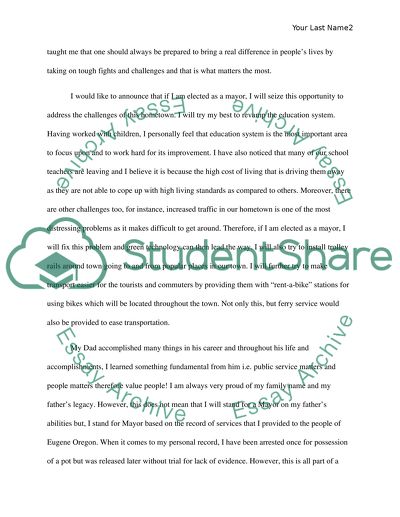 Difficult Campaign Speech