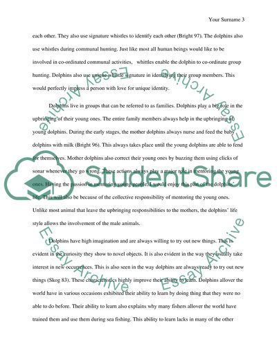 Narrative paper: An Animal I Would Be