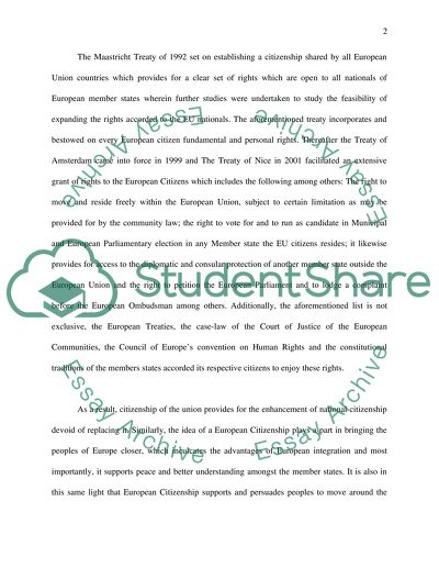 The Outcome of Citizenship