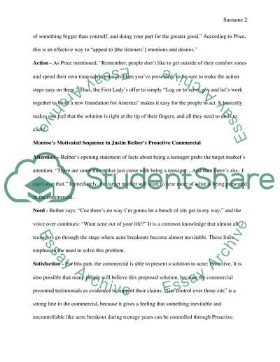 Communication - Monroes Motivated Sequence