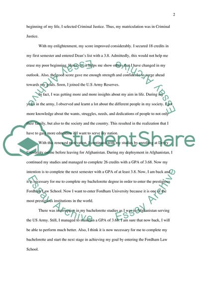 fordham university supplemental essay example