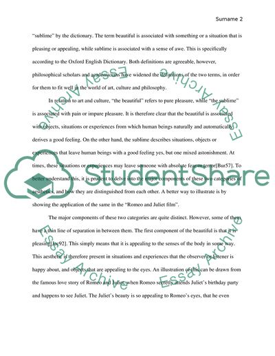 Culture and Philosophy: Aesthetics - the Beautiful and the Sublime