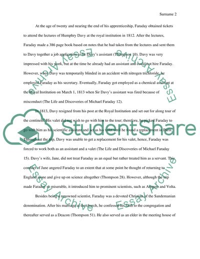 The Life and Work of Michael Faraday