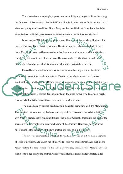 Pieta By Michelangelo Sculpture Essay Example Topics And Well Pieta By Michelangelo Sculpture Process Essay Example Paper also Essay For High School Students Critical Essay Thesis Statement