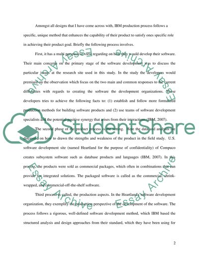 Product design and development