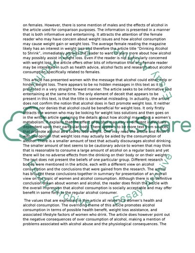 Drinking Alcohol to Shrink