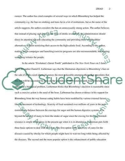 Mayor Michael Bloombergs Soda Ban: A Step in the Right Direction