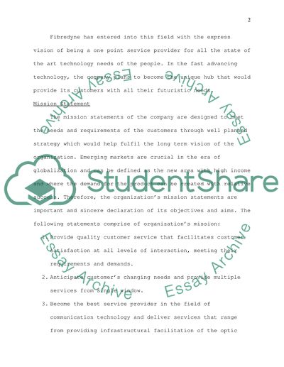 Marketing (Mission and Vision Statements)