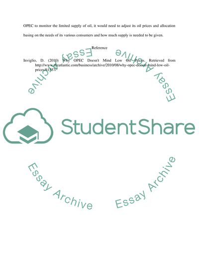 The Alternatives for Oil