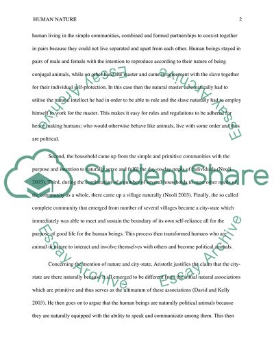 Critically Analyse the Claim that Humans Are Political Animals