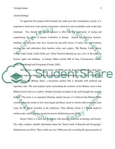 Visiting Ireland Research Paper