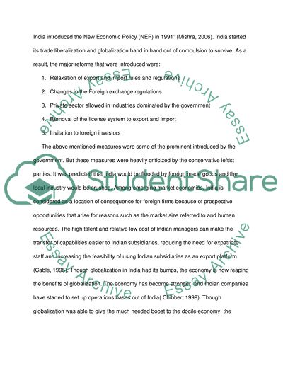 Globalization in India and Brazil